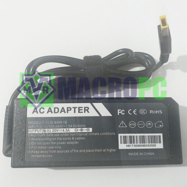 cargador lenovo usb 20v 4.5a