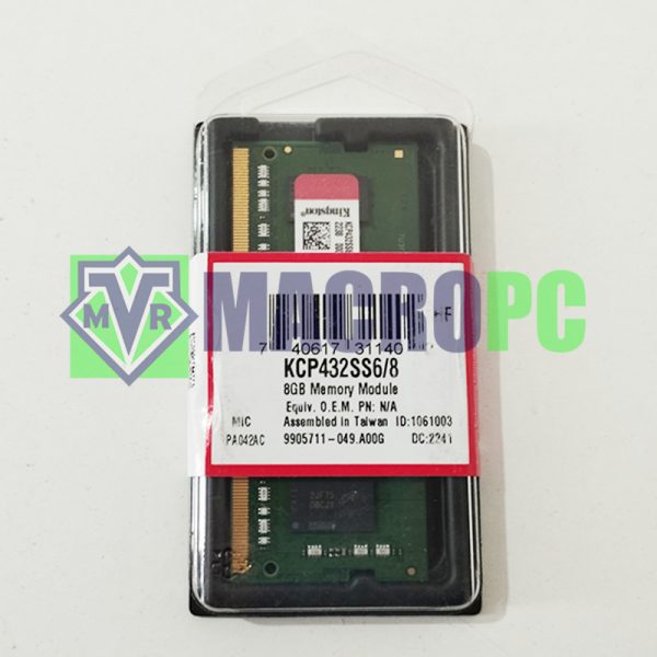 memoria ram ddr4 8gb 3200mhz sodimm kingston