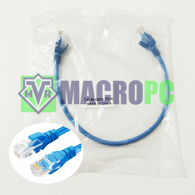 Cable de red 30cms cat5e MACROPC
