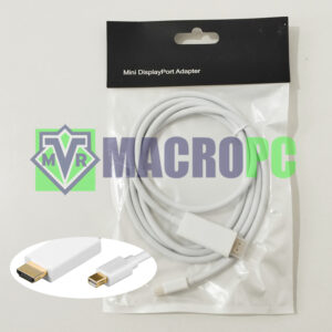 cable mini displayport a hdmi blanco