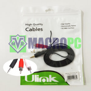 cable plug 3.5mm a 2rca de 1.5mts ulink