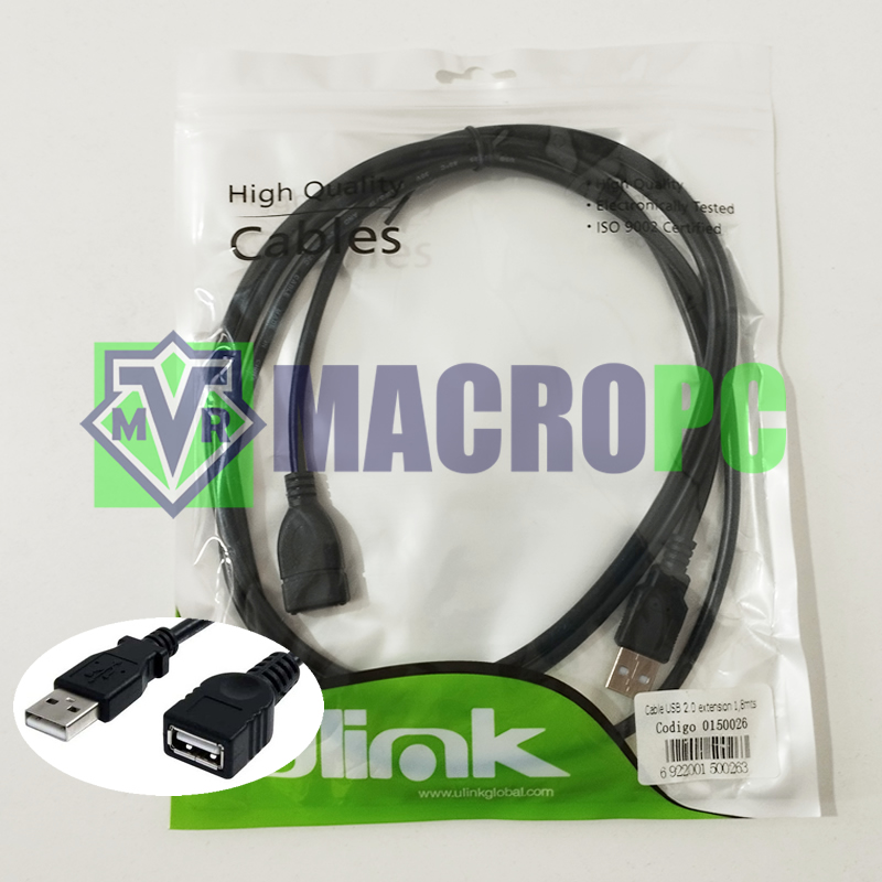 extension usb 2.0 de 1.8mts ulink